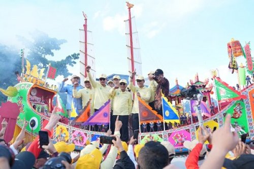 Bupati H. Bistamam Hadiri Event Wisata Nasional Bakar Tongkang 2026 di Bagansiapiapi