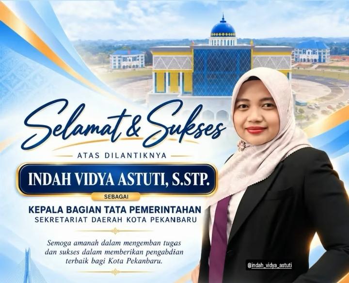 Pemko Pekanbaru Mutasi 19 Pejabat, Indah Vidya Astuti, S.STP Dilantik Jadi Kabag Tapem Setda Kota Pekanbaru